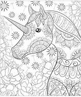 Licorne Coloriage Licornes Unicorni Unicorns Colorare Mandala Coloriages Magnifique Fleurs Adulti Adultos Zentangle Justcolor Adultes Majestic Malbuch Erwachsene Flowes Difficiles sketch template