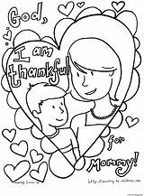 Coloring Pages Mommy Mothers Thankful Am Printable Color Print sketch template