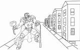 Coloring Avengers Thor Boys Marvel sketch template