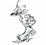Seuss Dr Characters Clipart Coloring Pages Printable Fish Getcolorings Clip Clipground sketch template