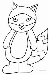 Coloring Pages Raccoon Kids Printable Cool2bkids sketch template