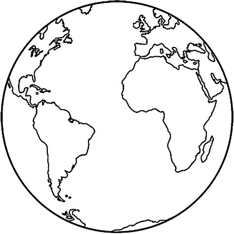 globe coloring page earth coloring pages earth drawings planet