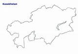 Kazakhstan Outline Map Maps Countryreports Color Area Geography Country Regions sketch template