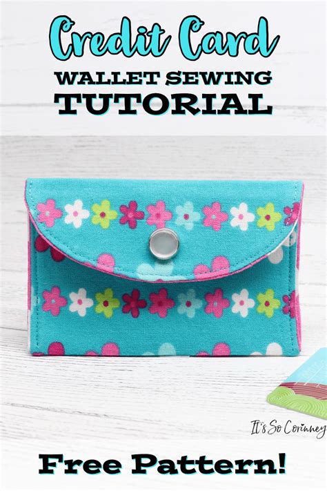 credit card wallet sewing tutorial   corinney