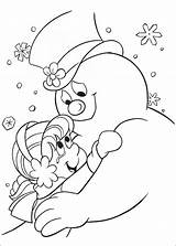 Frosty Snowman Coloring Pages Book Christmas Printable Books Sheets Info Merry Cartoon Choose Board Last sketch template