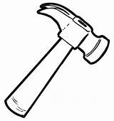 Hammer Coloring Clipart Pages Hdclipartall Kb Jpeg sketch template