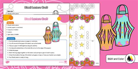 diwali lantern diy craft activity resource twinkl usa