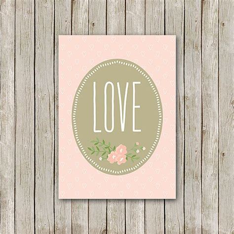 love printable    instant  typographical print floral