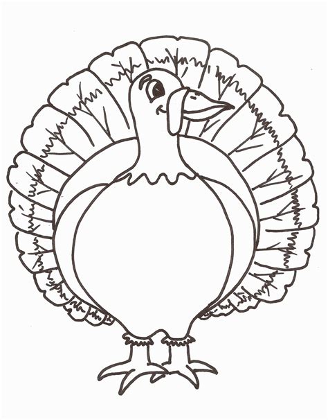 outline  turkey printable clip art library