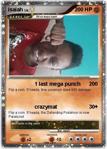 pokémon isaiah 134 134 1 last mega punch my pokemon card