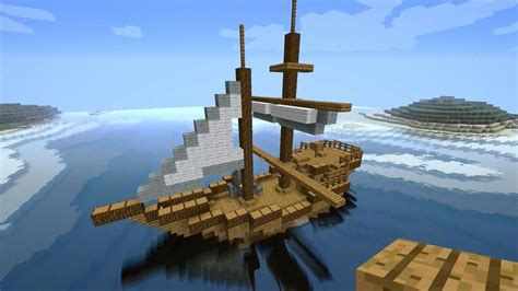minecraft tutorial   build  medieval ship tradeship version  woodenboatbuilding