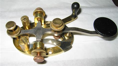30s Brass Telegraph Key That I Restored Morse Code Ts Morse Code