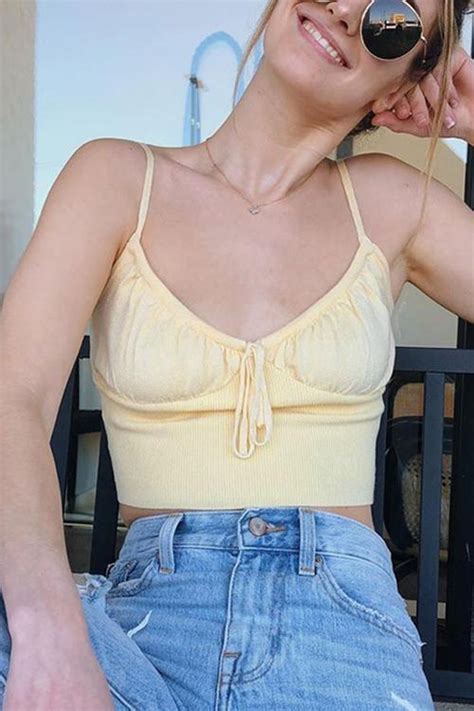 Knot Slip Crop Top In 2020 Crop Top Outfits Basic