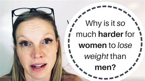 Why Is It So Much Harder For Women To Lose Weight Than Men Youtube