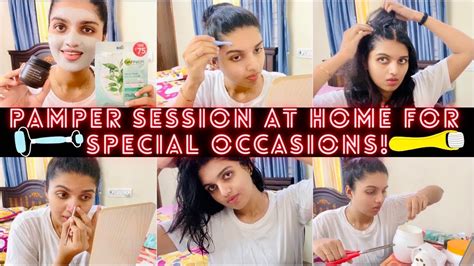 pamper session  home  special occasionsfacialeyebrowshair spa