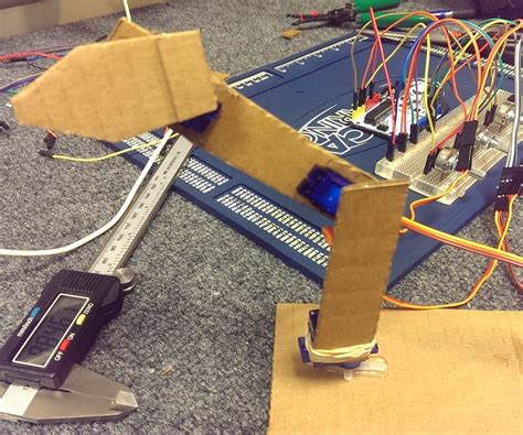 simple robotic arm   cardboard pieces  steps instructables
