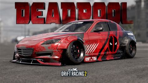 lynx mazda rx deadpool livery customization carx drift racing  youtube