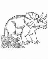 Triceratops Coloring Pages Dinosaur Printable Dinosaurs Sheet Honkingdonkey Kids Activity Color Cartoon sketch template