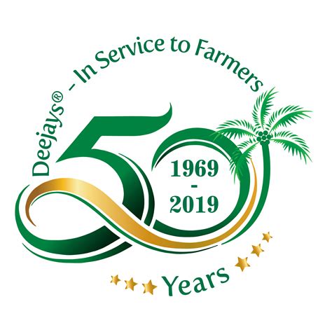 deejay farms  anniversary logo deejay farms