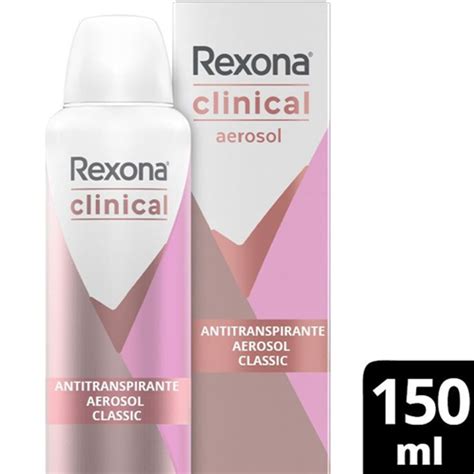 antitranspirante aerosol rexona clinical classic ml pague menos