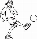 Kick Kicking Clipart Ball Kickball Clip Cartoon Cliparts Sports Athletics Clipartbest Library Someone Field Does Look Use Chicken sketch template