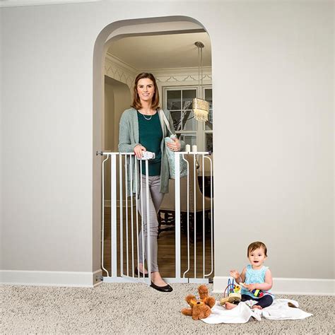 amazoncom regalo easy step extra tall walk  gate white indoor