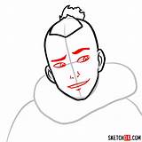 Face Sokka Draw Step Sketchok sketch template