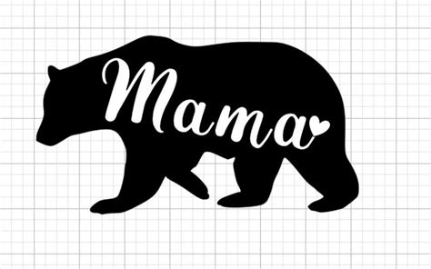 Mama Bear Svg Cut File For Cricut Instant Download Etsy