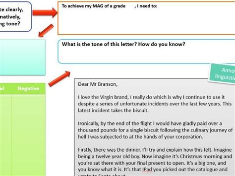 aqa lang paper   tone writing  persuadecomplain teaching resources