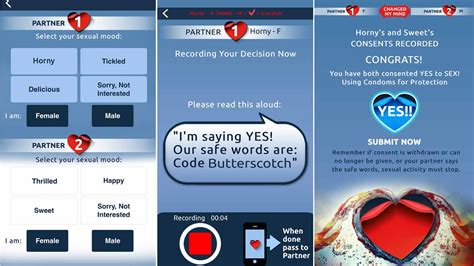 ‘yes To Sex’ App Records You Giving Consent And Lets You Pick A Safe