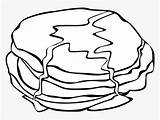 Breakfast Coloring Pages Food Pancakes Fast Kindpng sketch template