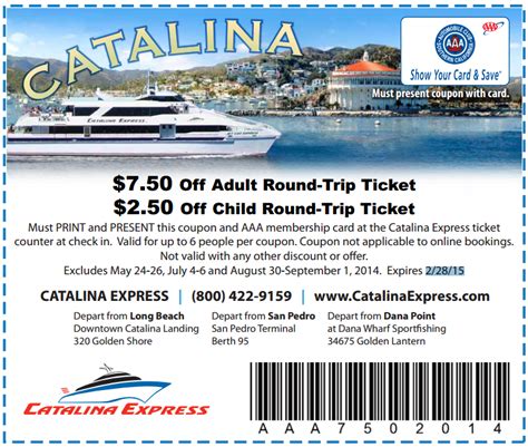 Catalina Express Discounts The World S