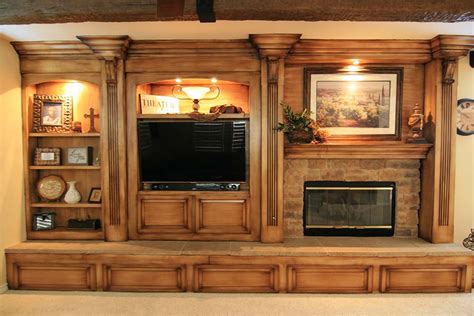 burnished wood entertainment center custom cabinets houston cabinet masters
