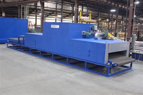 mesh belt conveyor ovens lewco designs conveyor oven  industrial roofing manufacturer