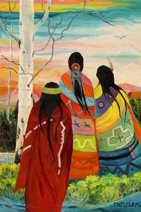 The Spirit Walk By Marilu Norden Kp Native American Paintings Native