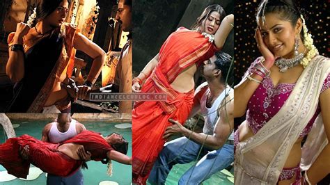 Sangeetha Krish Kollywood Dhanam Sexy Saree Midriff Romance Photos