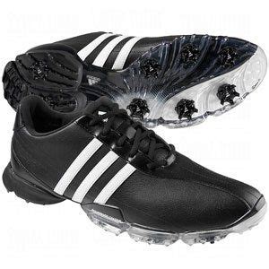 mens adidas powerband grind closeout golf shoes golf outfit adidas men black shoes