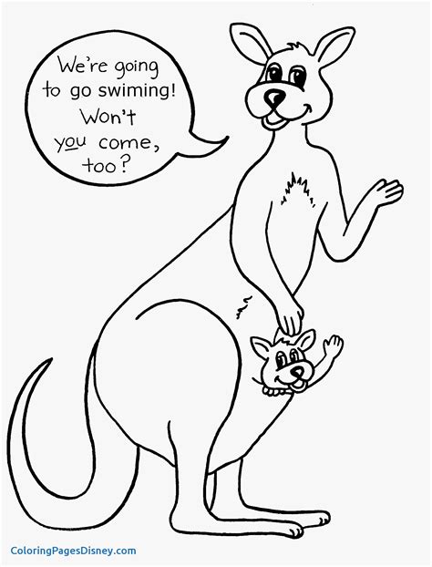 kangaroo coloring pages  kids  getdrawings