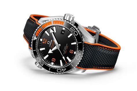 introducing  omega seamster planet ocean mm master chronometer  black  orange