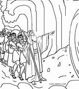 Moses Crossing Parting Cool2bkids Rotes Malvorlagen überqueren sketch template