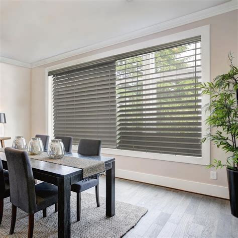 home decorators collection gray cordless    premium faux wood blind