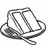 Slices Piece Fork Cakes Clipartmag Getdrawings sketch template