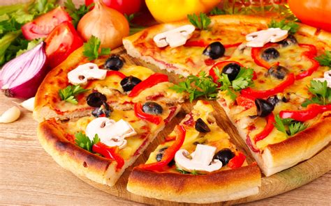 pizza full hd wallpaper  background image  id