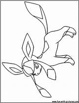 Glaceon Coloring Pages Pokemon Printable Fun Drawing Draw Getdrawings Print Getcolorings Template Emerging sketch template