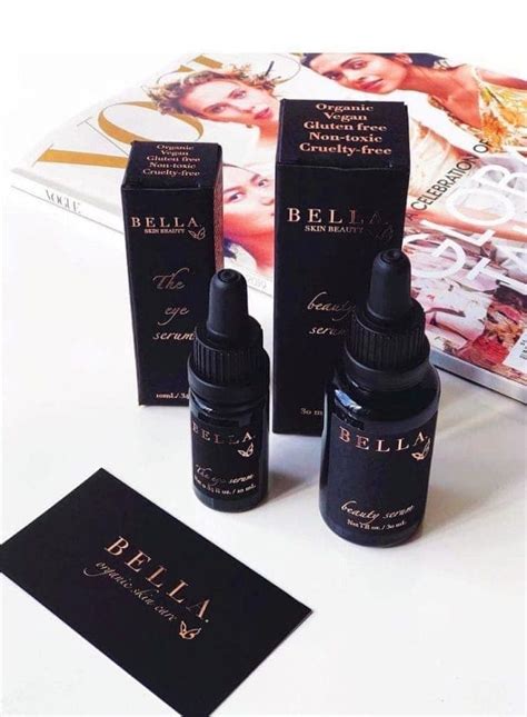 bella skin beauty gold foil stamped custom labels inkable label  feature inkable label