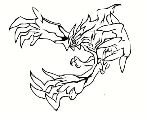 pokemon yveltal coloring pages sketch coloring page