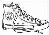 Converse Chaussure Páginas Toile Adulte Abetterhowellnj Zapato sketch template