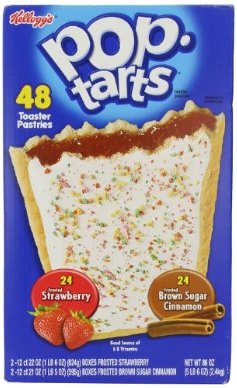kellogg s pop tarts frosted toaster pastries 24 strawberries and 24