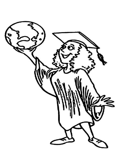 graduation coloring pages