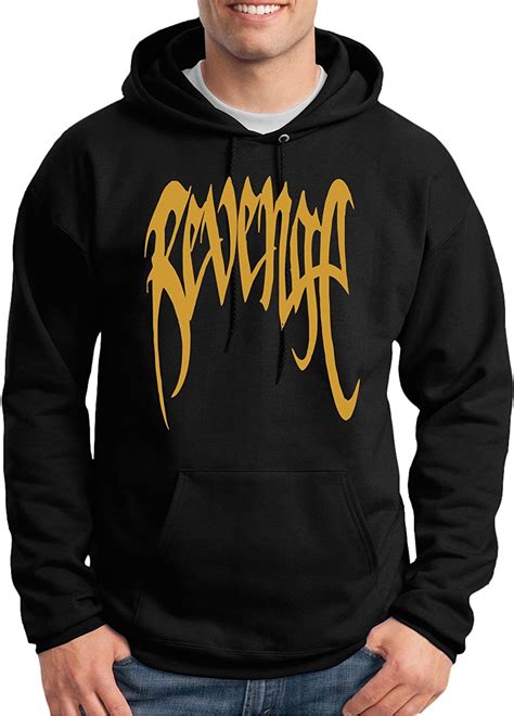 myos xxxtentacion gold revenge black hoodie clothing